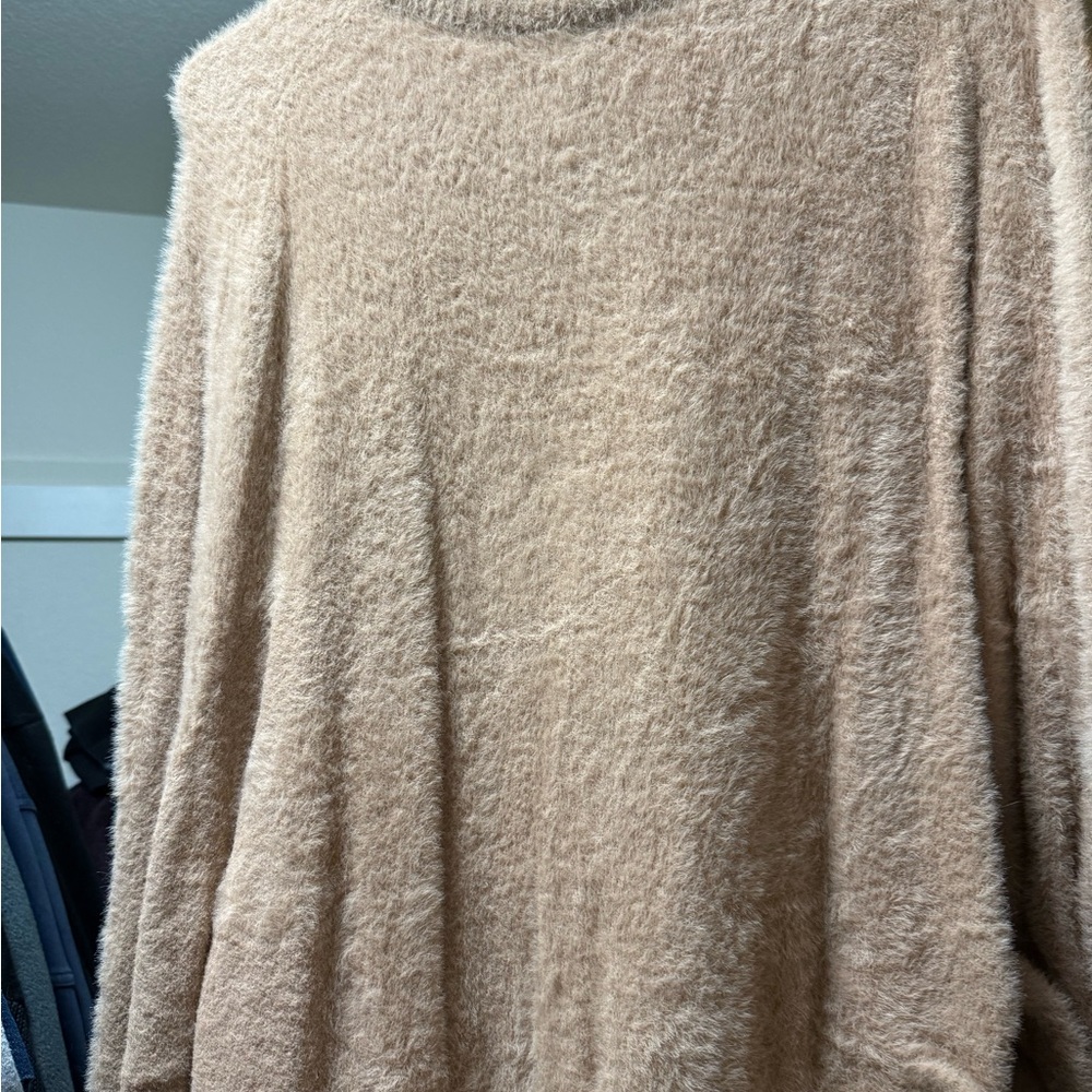 Aerie Soft Beige Crew Neck Sweater - Picture 2 of 3